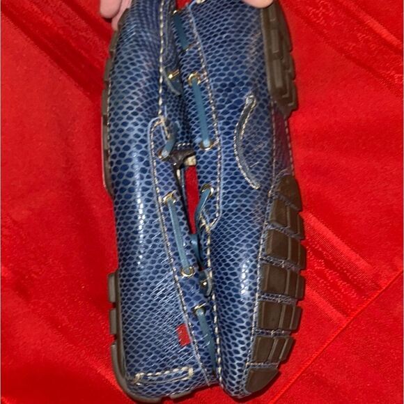 Marc Joseph Royal Blue Textured Loafers Size 8 - Picture 6 of 8
